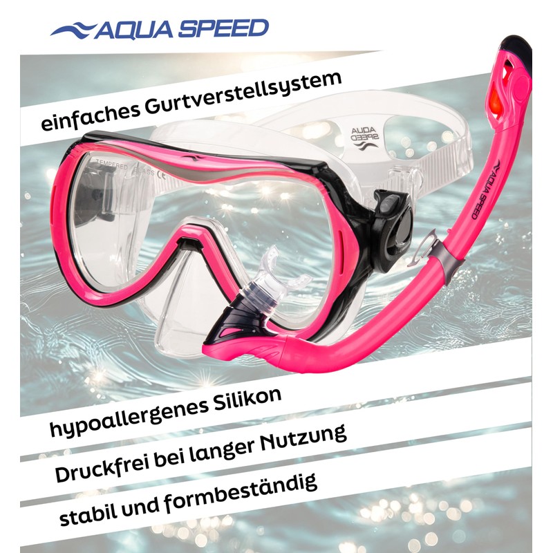 Aqua Speed Alize + Samos Snorkel Set for Children with