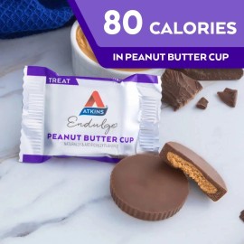Unbranded (2 pack) Atkins Endulge Peanut Butter Cups, Low Carb Snacks, Treats, 20 Ct