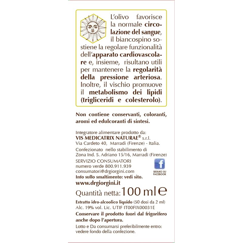 Dr Giorgini Olivis liquido alcoolico, 100 ml - Dr. Giorgini,