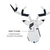 Keygift Geometrical Deer Head Wall Decor Black&White Faux Taxidermy Resin