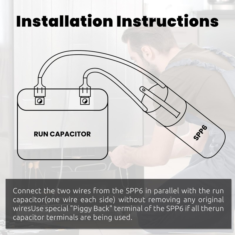 FRIOCASA SPP6 Hard Start Kit for Air Conditioner, Replacement 115V