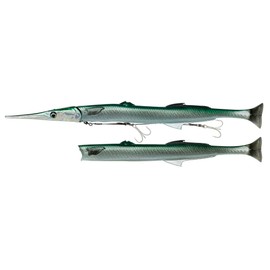 Savage Salt 3D Line Thru Needlefish Pulsetail 2+1 30cm 85g Green Needlefish (69713)