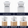 SIEDiNLAR Solar Post Cap Lights Outdoor, Aluminum Glass 2 Modes