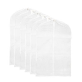 6Pcs Non-Woven Fabric Clothes Covers Shoulder Covers Clothes Dust Protectors Suit Covers Hanging Garment Bags for Closet Storage Suit, Coats, Jackets, Dress Closet Storage (60 * 100cm)
