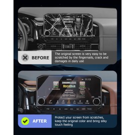 LUWU Screen Protector for 2022 2023 2024 2025 Nissan Pathfinder Accessories 2025 Pathfinder SL/Platinum 9-Inch Nano Navigation Touch Screen Protector Anti-Glare Anti-Scratch HD Clear 2PCS