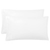 PiccoCasa Embroidered Small Size Soft Brushed Microfiber Pillowcases 2 Pack,