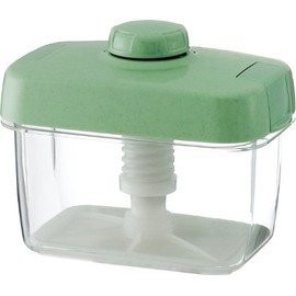 Squirrel S-16 Instant Pickle Container, Square Shape, Green, 0.3 gal (1.6 L), High Pet Recipe Included, Made in Japan