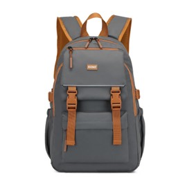 KONO Men's Backpack Portability Travel Backpack Waterproof with Adjustable Buckle and Multiple Pockets for Travel Weekender Sports, gray, Casual