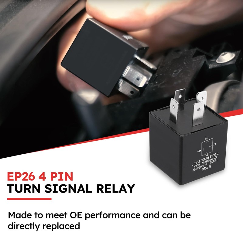 EP26 4 pin Turn Signal Relay EP26 LED Flasher Relay