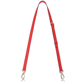 VanEnjoy Genuine Leather Adjustable Purse Strap Replacement for Cross Body Bag Handbag - 3/5 inch Wide,51 inches Long, Red, 48"