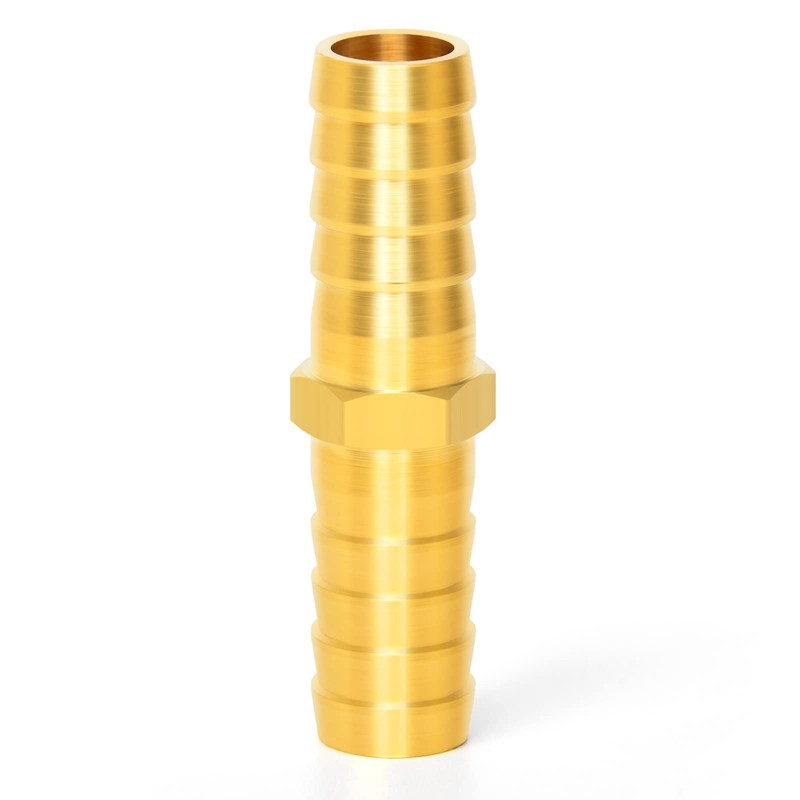 ERGAOBOY 5 x 10 mm brass hose nozzle, 2-way straight