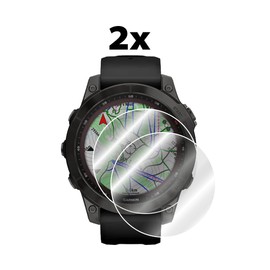 IPG for Garmin Fenix 7 - Pro-Solar-Sapphire Watch Hydrogel Screen Protector (2 Units) Invisible HD Clear Film Anti Scratch Self-Healing/Bubble Free for Fenix 7