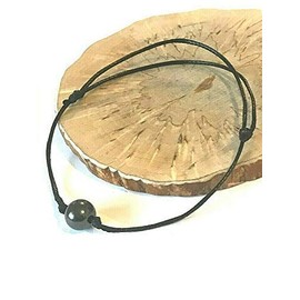 Shungite bracelet,macrame bracelet, bracelet ONE, 8mm bead