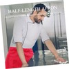 Anneome Practical Cooking Apron Half Length Kitchen Apron for Restaurant