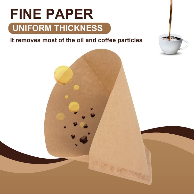 Cone Coffee Filters Compatible with Moccamaster Coffee Machine, 200 Pcs