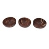 Coconut Bowl Set Leakage Proof Reusable Hand Polished Coconut Shell