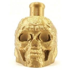 Mayan / Aztec Death Whistle Ancient Gold Skull *** MADE IN USA ***