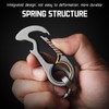 TISUR Titanium Carabiner Keychain Clip, Quick Release Key chain, Bottle