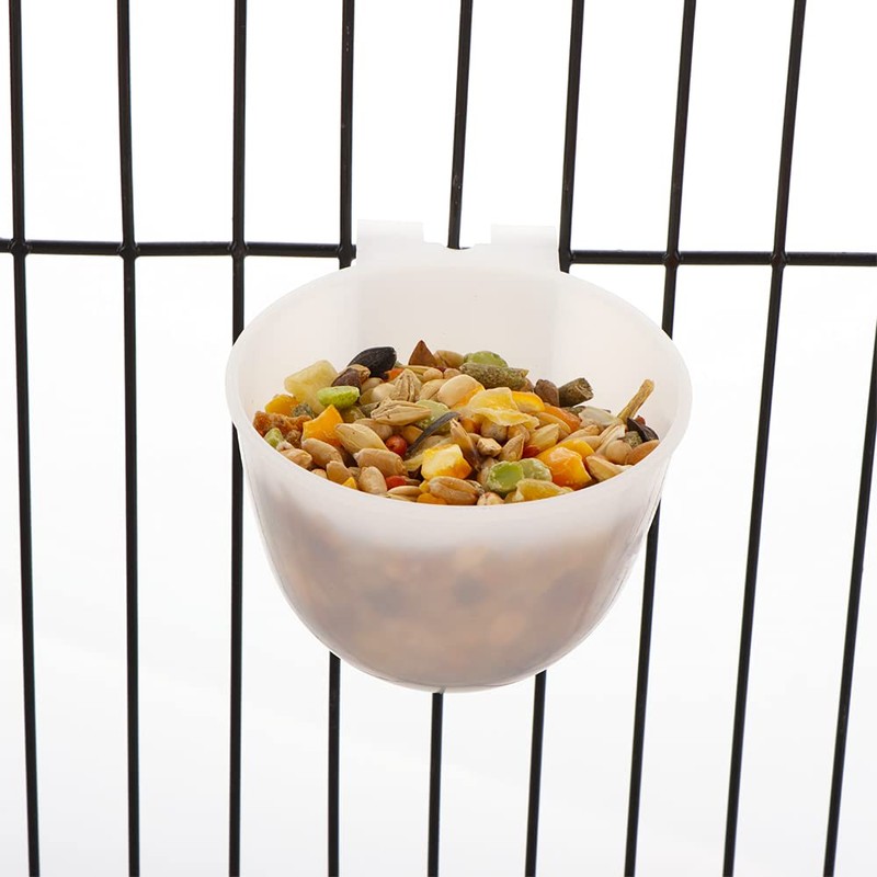 6 Pcs Mini Bird Food Bowl Feeder, Parrot Convenient Hanging