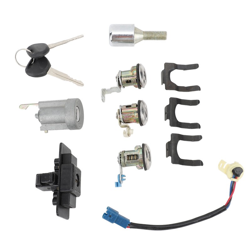 Car Full Lock Cylinder Key Set MR259111 Replacement for Mitsubishi