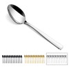 hunnycook Teaspoons Pack of 12, Small Coffee Spoons, Stainless Steel,