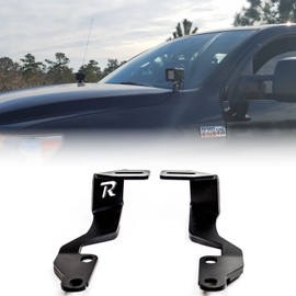 Ditch Light Brackets for 2007-2013 Toyota Tundra 2nd Gen | Quick & Easy Installation | Driver & Passenger Side Pair | Hood Hinge Mounted | Made in The USA | Rago Fabrication