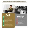 TabCouchCaddy Lap Desk Pillow - Cushioned Lap Pillow for Reading,