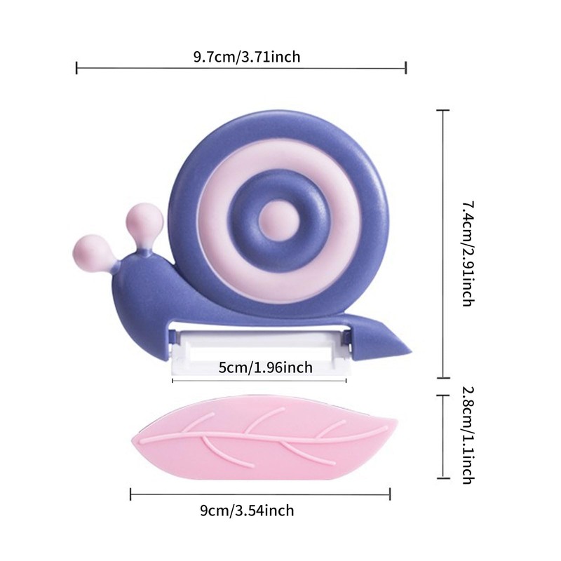 Fjquamitix Vegetable Peeler Snail Shape Design with Ceramic Blade Non-Slip