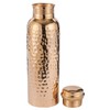 Pure Copper Water Bottle 34 Ounce with Jute Carry Bag