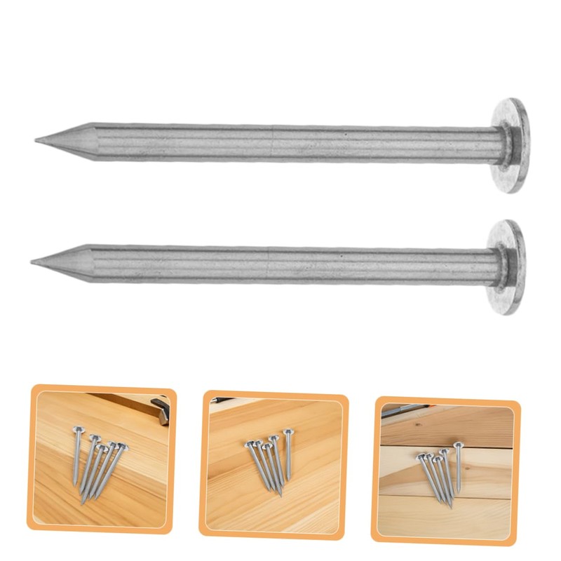BESPORTBLE 6pcs Stainless Steel Survey Markers Heavy Duty Property Line
