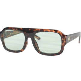 OS SUNGLASSES Roma Sunglasses - Acetate Frame, Lenses 54 mm, Bridge 20 mm, Temple 145 mm, Rome Green Turtle