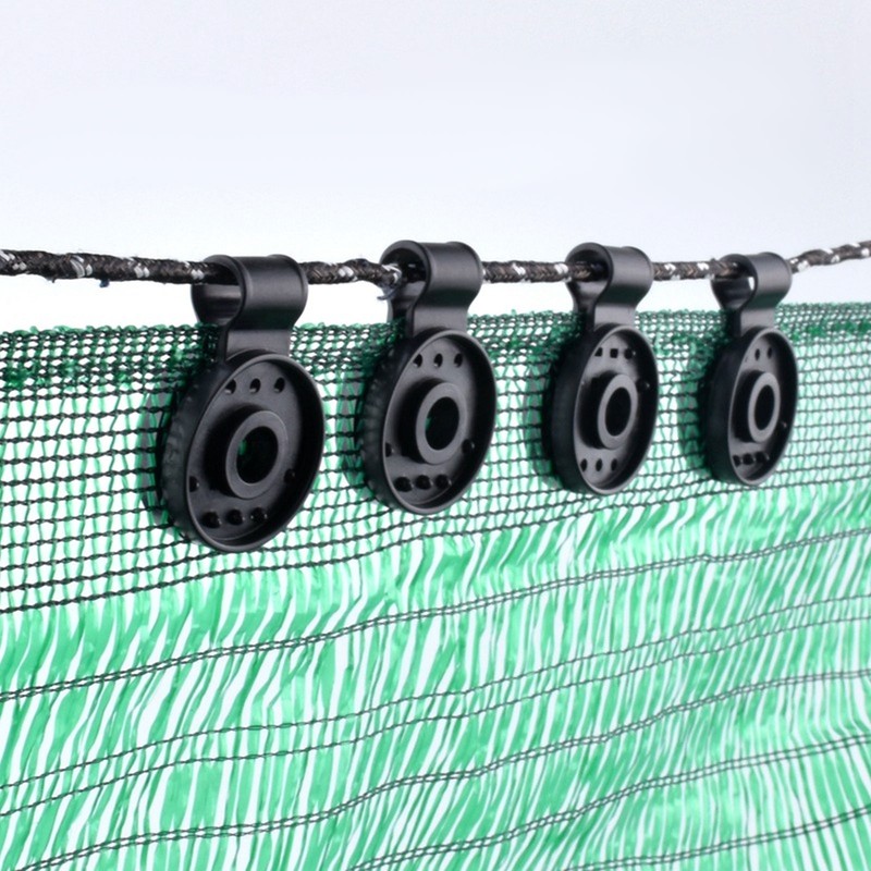 100pcs Shade Cloth Plastic Clips Round Fixing Clips for Greenhouse