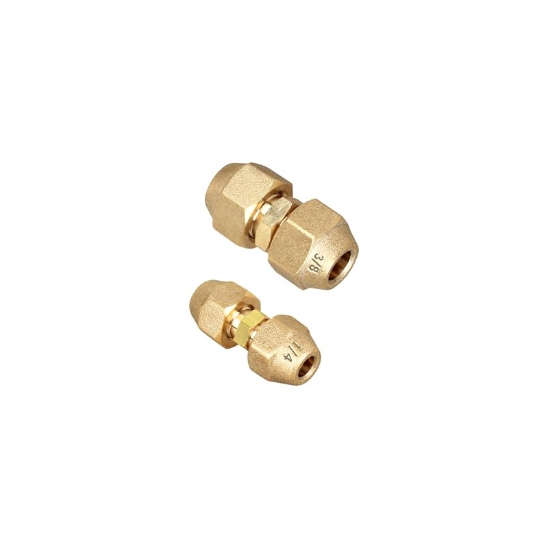 Air Conditioning Pipe Coupling Adapters for Diameter 1/4" and 3/8"