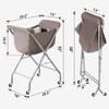 ELYKEN Laundry Cart with Wheels, 32”H Easy Rolling Laundry Hamper