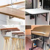 LEOPO 20 inch Folding Shelf Brackets, Stainless Steel Heavy Duty