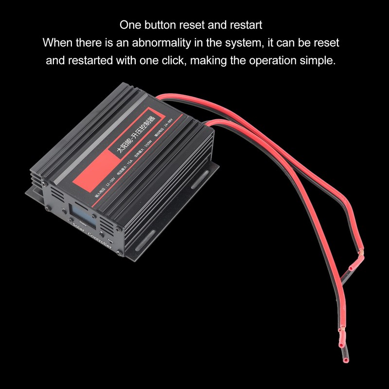 Solar Boost Controller 98% Conversion Rate Digital Display MPPT Solar