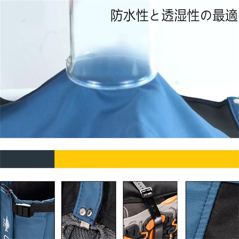 Uniqox Gaiter, Breathable, 100% Waterproof, Mountain Climbing Spats, Long Gaiter,