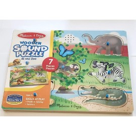 Melissa & Doug 2020 - WOODEN SOUND PUZZLE AT THE ZOO - AGES 2+ by MELISSA & DOUG