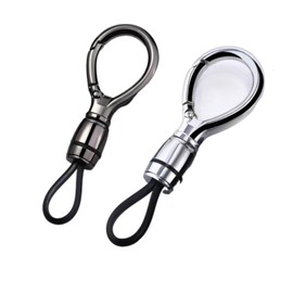 Universal Keychain for Men and Women,Simplicity Key Ring Clip, Double layer buckle Car Key chain (Style1, One size)
