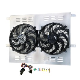 EGINCOOLER Performance Aluminum Shroud+Fan for 1983-1996 95 Ford F150 F250 F350 F59 6.9L 7.3L V8 High Output Radiator Fan 1984 1985 1986 1987 1988 1989 1990