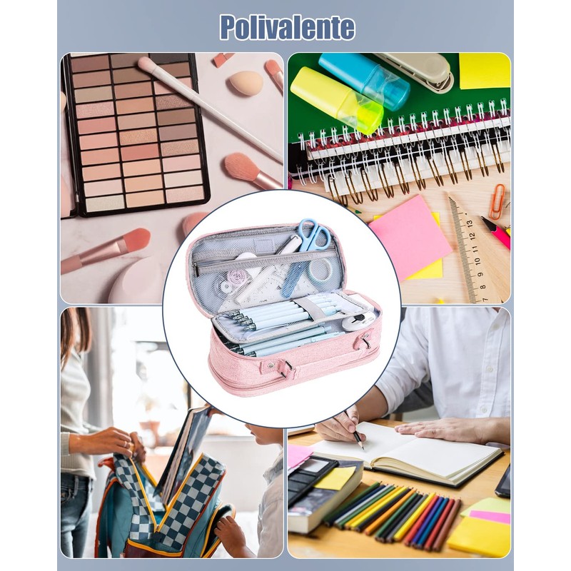 Estuche Práctico de Gran Capacidad Multiusos para Lápices y Artículos