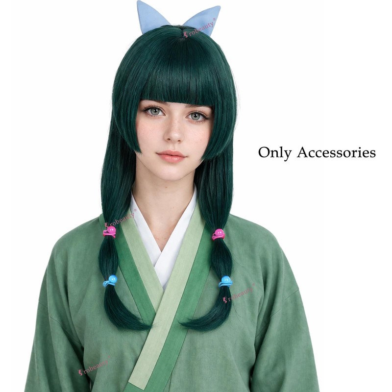 Probeauty Maomao Headwear Bow Hair Tie Blue Hairclip Hair Costume