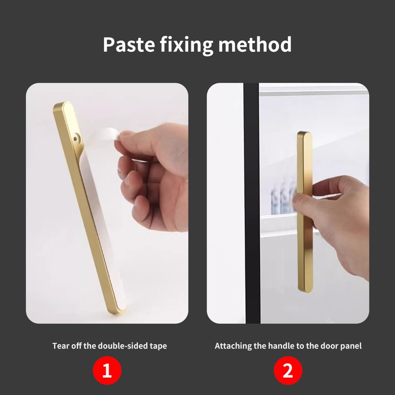 BaiNong 2pack 7 inch Stick on Shower Door Handles Adhesive