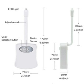 Toilet Night Light LED Smart Body Motion Sensor Toilet Lights Washroom Night Lamp Toilet Lavatory Seat Lamp Toilet Night Light