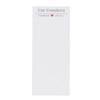 100 Set Car Coaster Packaging White Thick Coaster Display Cards
