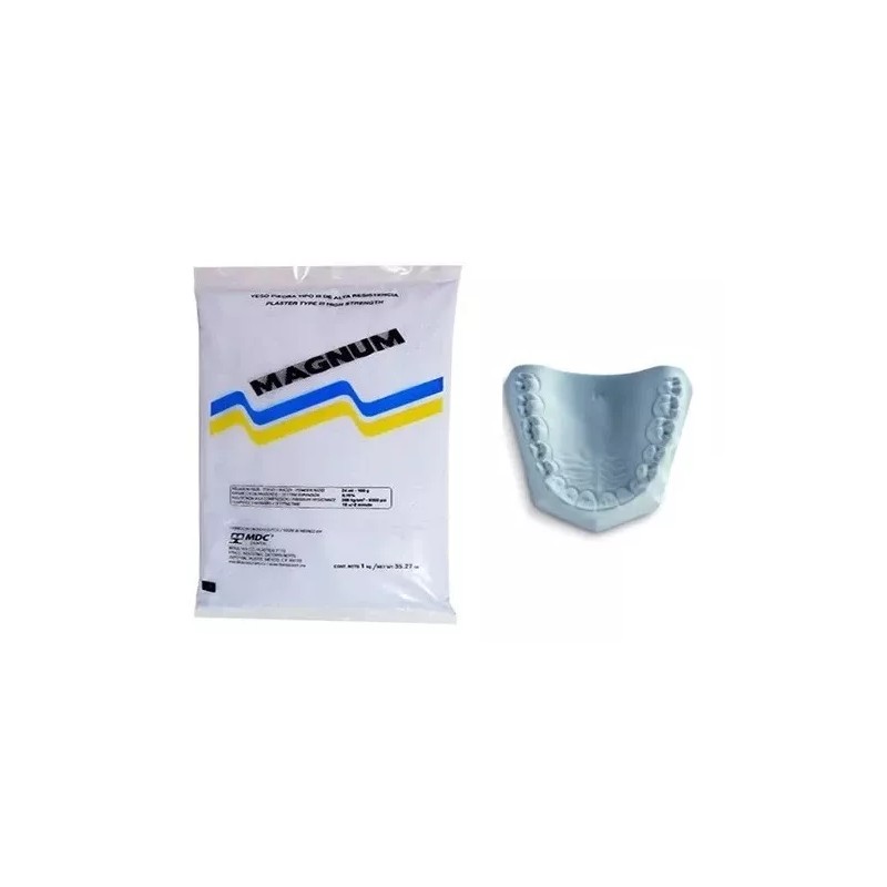 Dental Cadereyta Yeso Piedra Tipo 3 Magnum 1kg