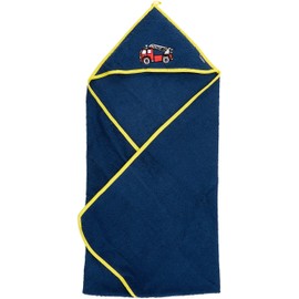 Playshoes Jungen Frottee-Kapuzentuch Feuerwehr 340044, 11 - Marine, 75x75cm