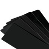 ZOENHOU Pack of 150 0.21 mm Black Metal Business Cards,