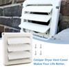 Cenipar 6" Louvered Vent Cover for External Wall Vent Cover