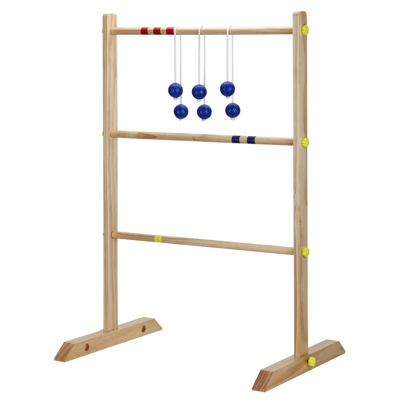 Hathaway Solid Wood Ladder Toss Game Set Brown